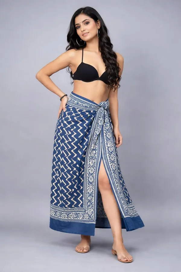 Multicolor_Premium_Hand_Block_Design_Sarong_For_Women