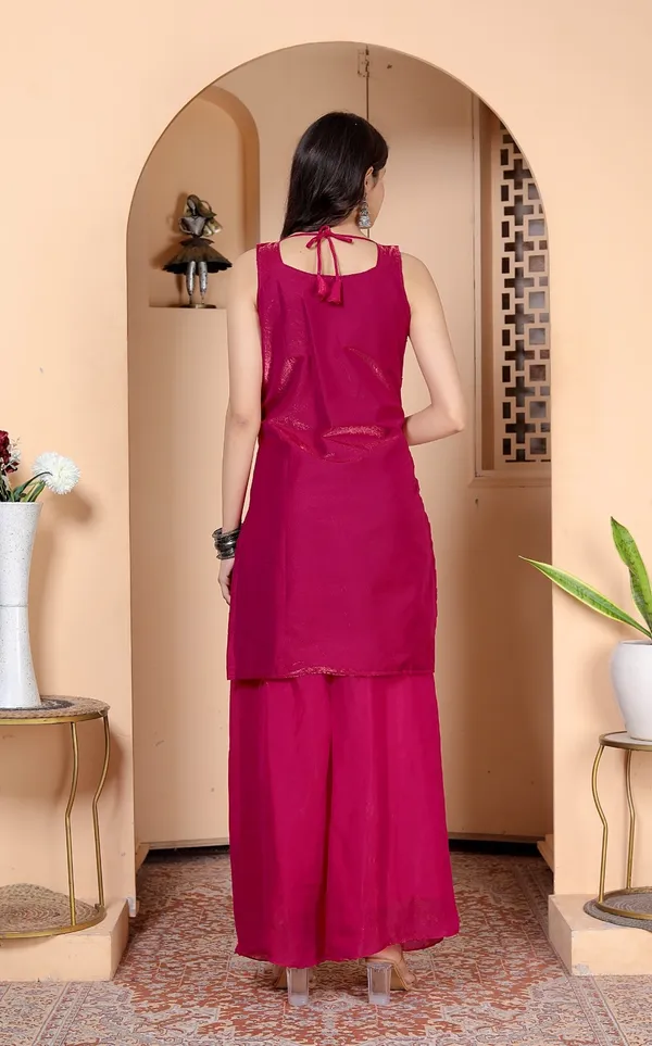 Pink_Silk_Embroidered_Kurti_Palazzo_Set_With_Dupatta_For_Women_And_Girls
