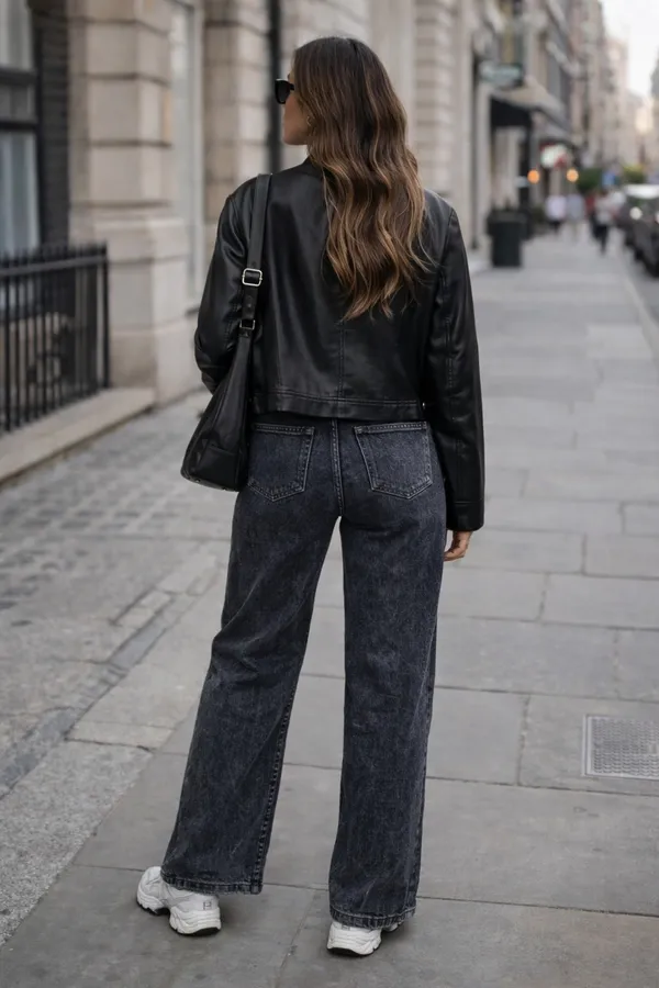 Charcoal_Denim_High_Rise_Wide_Leg_Jeans_For_Women_And_Girls