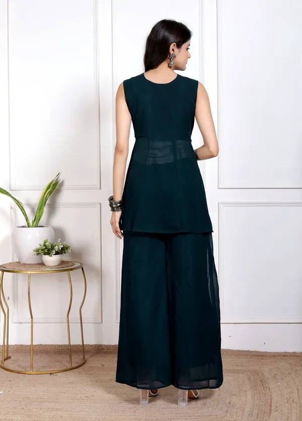 Blue_Silk_Embroidered_Kurti_Palazzo_Set_With_Dupatta_For_Women_And_Girls
