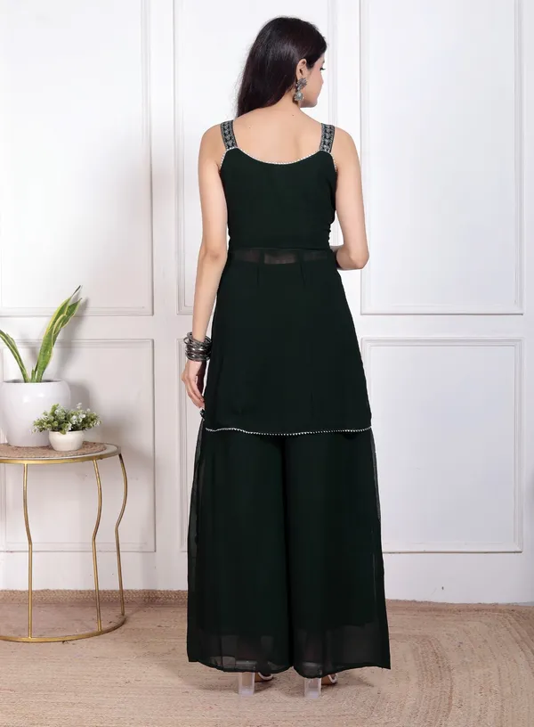 Black_Silk_Embroidered_Kurti_Palazzo_Set_With_Dupatta_For_Women_And_Girls