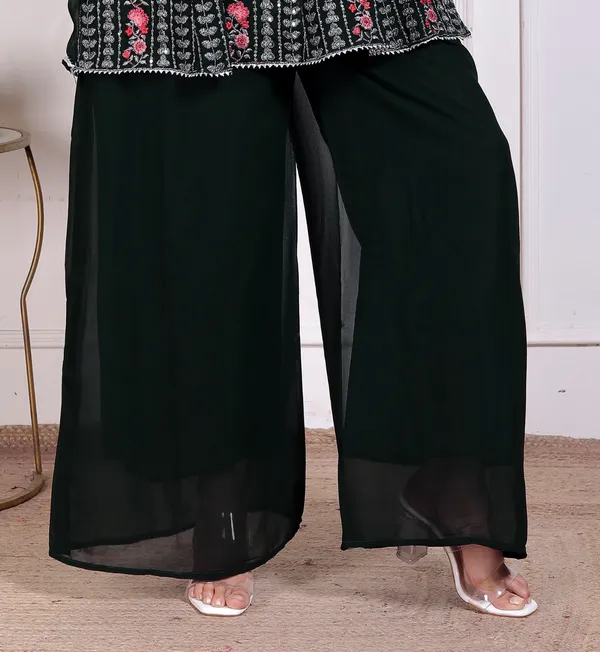 Black_Silk_Embroidered_Kurti_Palazzo_Set_With_Dupatta_For_Women_And_Girls