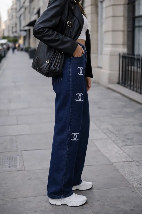 Dark_Blue_Denim_High_Rise_Wide_Leg_Jeans_For_Women_And_Girls