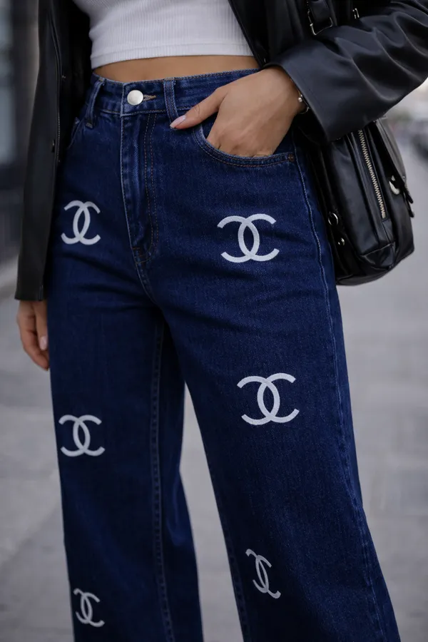 Dark_Blue_Denim_High_Rise_Wide_Leg_Jeans_For_Women_And_Girls