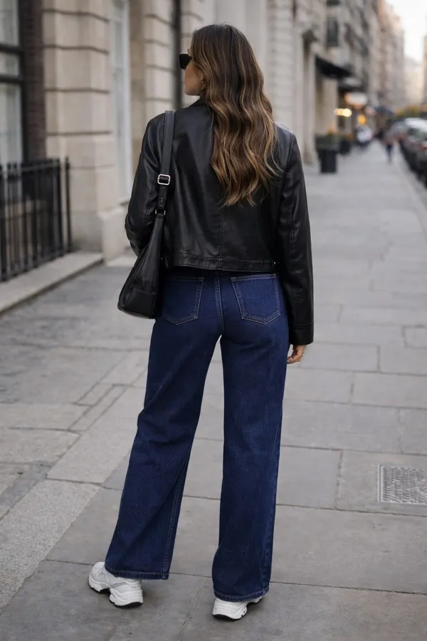 Dark_Blue_Denim_High_Rise_Wide_Leg_Jeans_For_Women_And_Girls
