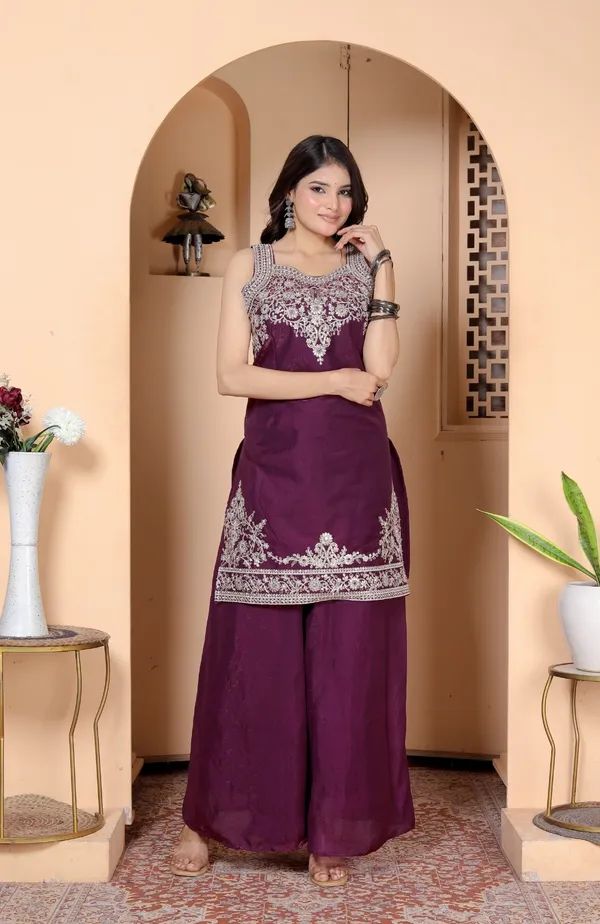 Purple_Georgette_Embroidered_Kurti_Palazzo_Set_With_Dupatta_For_Women_And_Girls