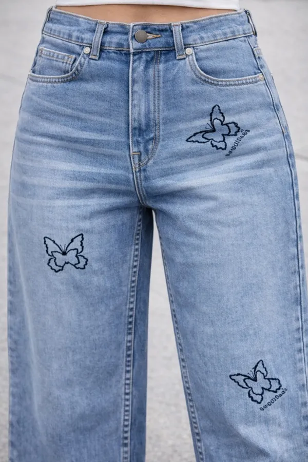 Light_Blue_Denim_High_Rise_Wide_Leg_Jeans_For_Women_And_Girls