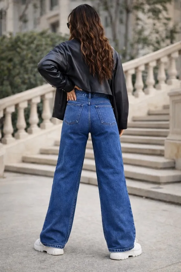 Light_Blue_Denim_High_Rise_Wide_Leg_Jeans_For_Women_And_Girls