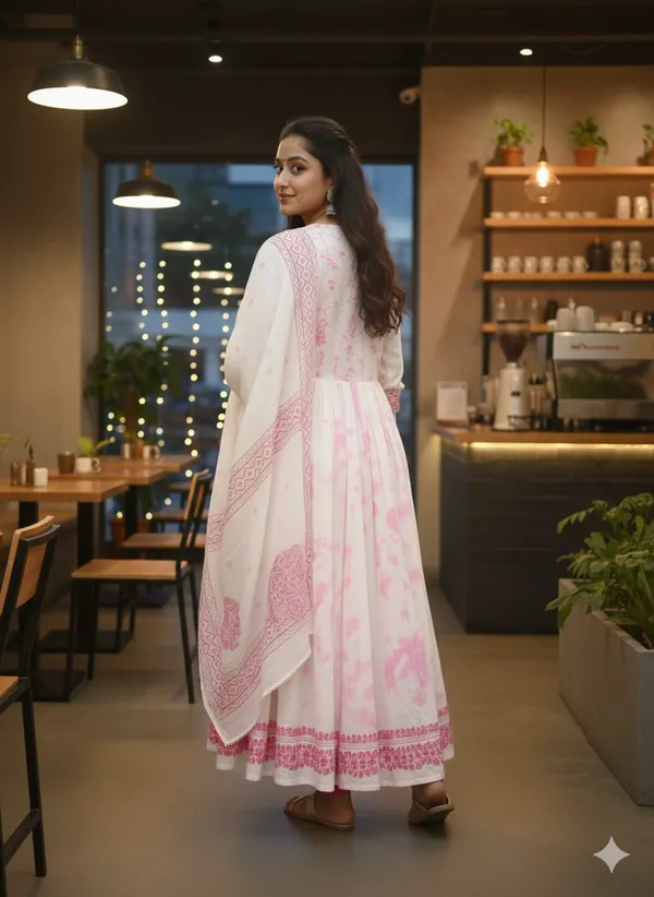 Vibrant_Pink_and_White_Tie-Dye_Embroidered_Anarkali_Kurta_Set