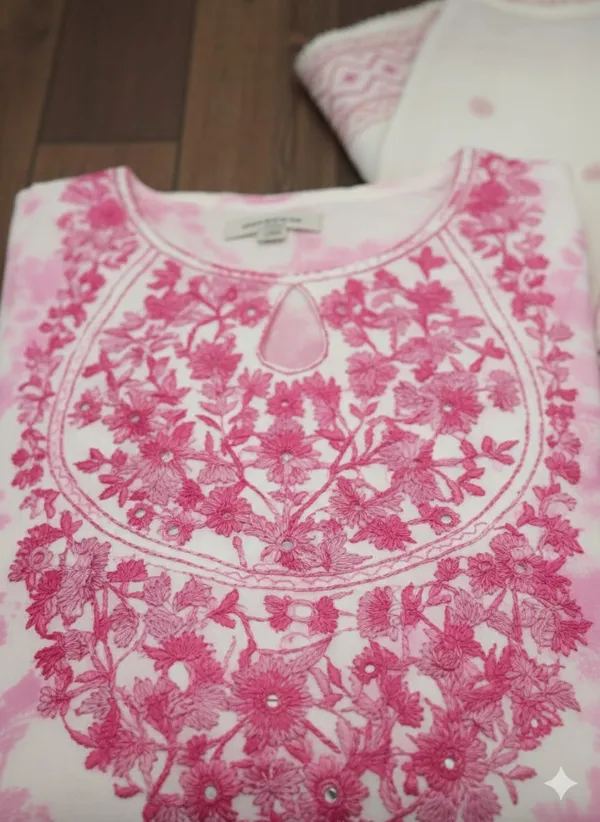 Vibrant_Pink_and_White_Tie-Dye_Embroidered_Anarkali_Kurta_Set