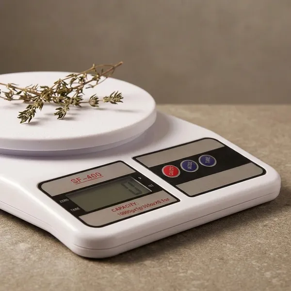White_Digital_Kitchen_Weighing_Scale_Lcd_Food_Scale_For_Cooking_And_Baking