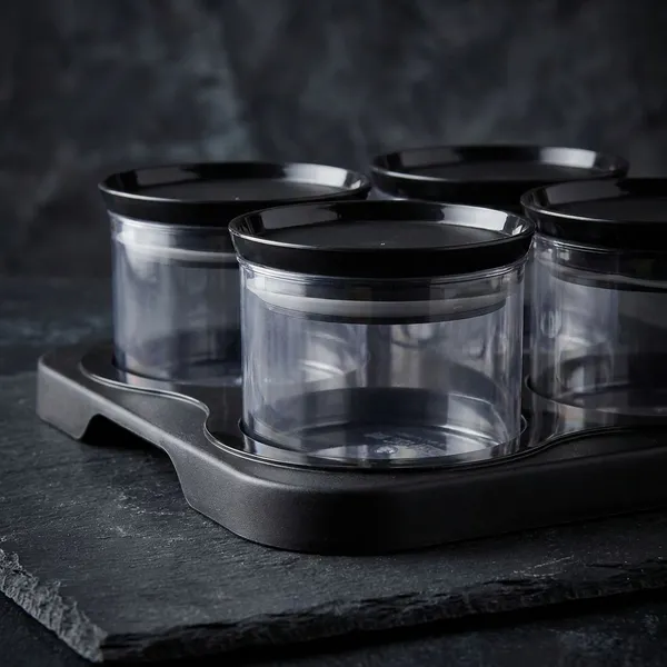 Black_4_Piece_Airtight_Plastic_Storage_Container_Set_With_Serving_Tray