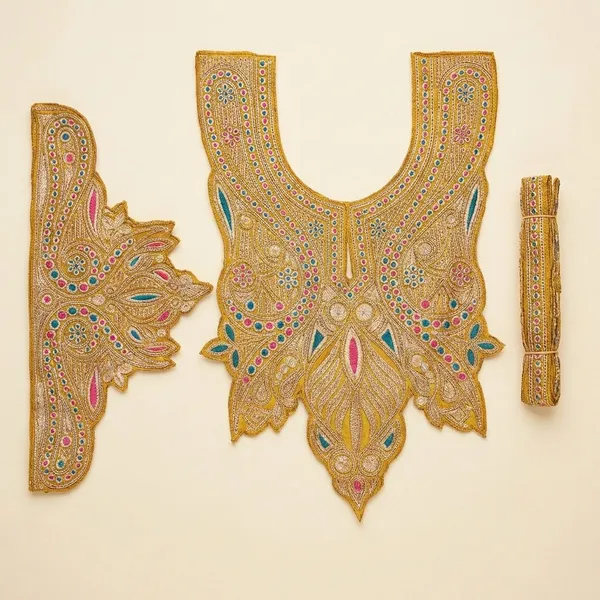 Mustard_and_Copper_Premium_Zari_Neck_Design_For_Women_and_Girls