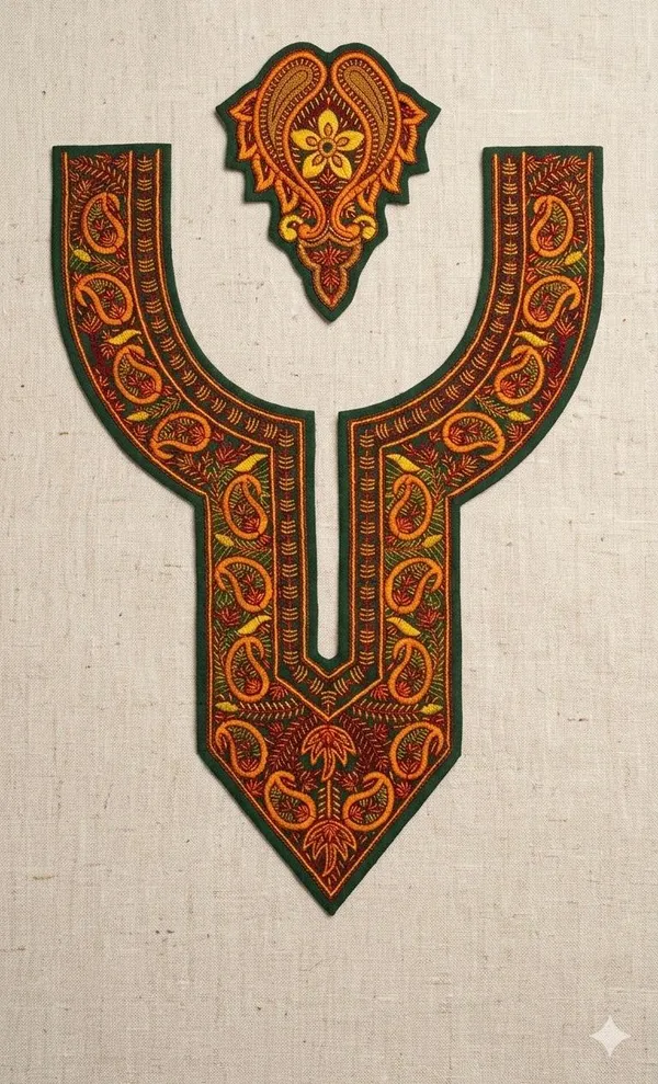 BOTTLE_GREEN_MULTI_SOZNI_NECK_PATCH