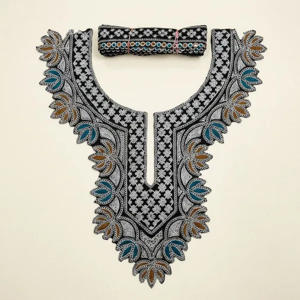 Black_And_Silver_Tilla_And_Zari_Premium_And_Elegant_Neck_Design_For_Women_And_Girls