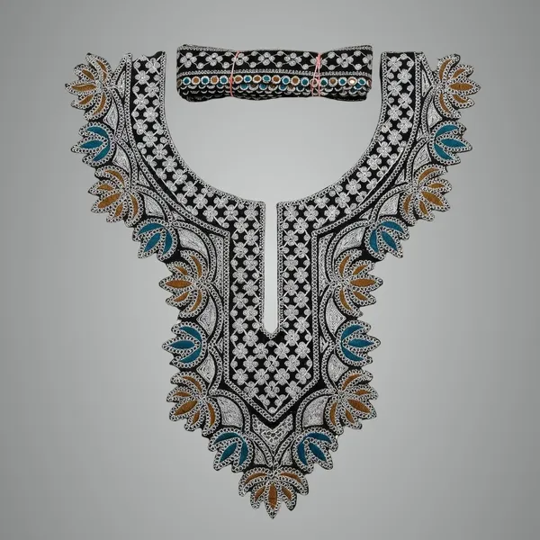 Black_And_Silver_Tilla_And_Zari_Premium_And_Elegant_Neck_Design_For_Women_And_Girls