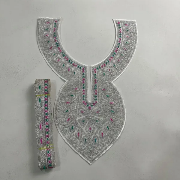 White_And_Silver_And_Pink_And_Copper_Tilla_And_Zari_Premium_And_Elegant_Neck_Design_For_Women_And_Girls