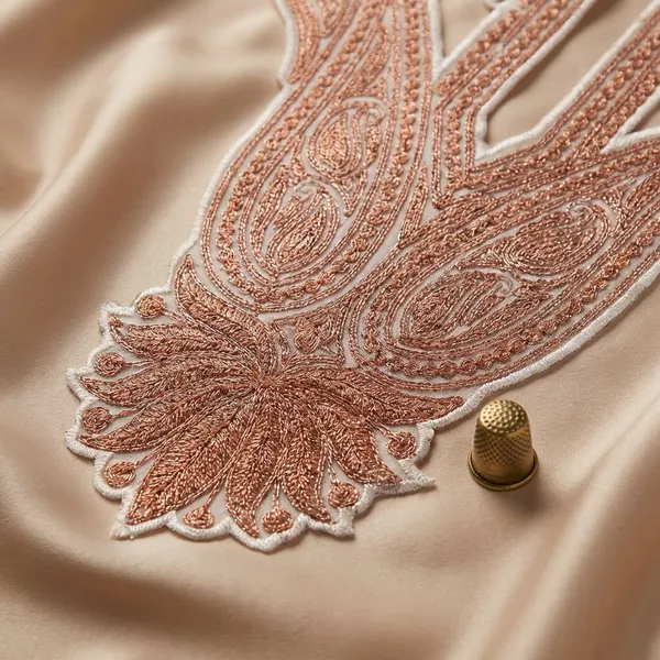 Copper_Tilla_Work_Premium_And_Elegant_Zari_Neck_Design_For_Women_And_Girls