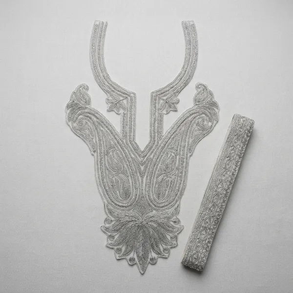 Silver_Tilla_Work_Premium_And_Elegant_Zari_Neck_Design_For_Women_And_Girls