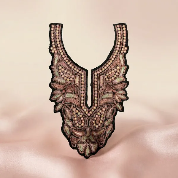 Black_And_Copper_Tilla_And_Zari_Premium_And_Elegant_Neck_Design_For_Women_And_Girls
