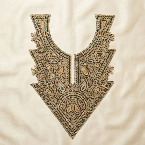 Golden_and_Black__Tilla_And_Zari_Premium_And_Elegant_Neck_Design_For_Women_And_Girls