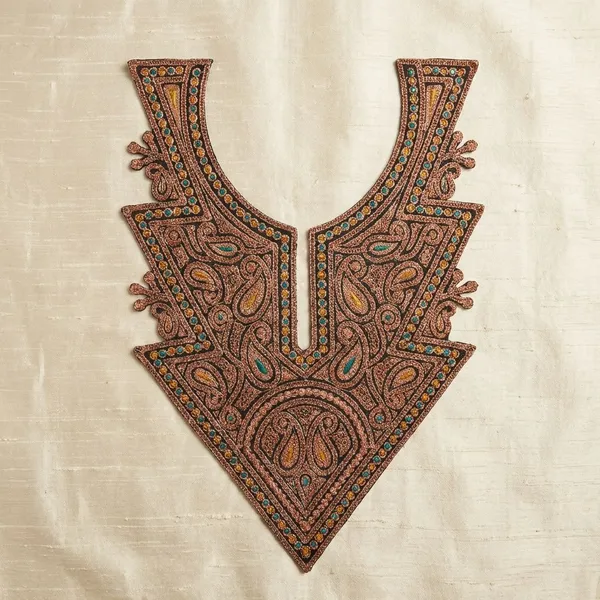 Black_and_Copper_Tilla_And_Zari_Premium_And_Elegant_Neck_Design_For_Women_And_Girls