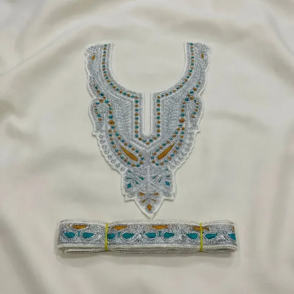 White_And_Silver_Tilla_And_Zari_Premium_And_Elegant_Neck_Design_For_Women_And_Girls