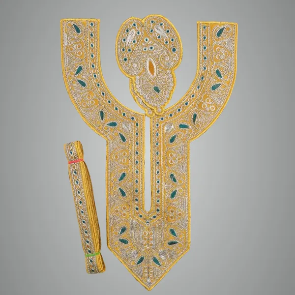 Yellow_And_Silver_Tilla_And_Zari_Premium_And_Elegant_Neck_Design_For_Women_And_Girls