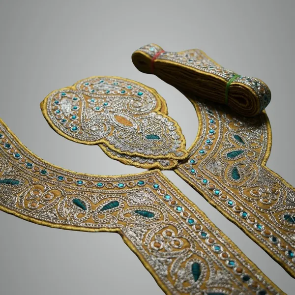 Yellow_And_Silver_Tilla_And_Zari_Premium_And_Elegant_Neck_Design_For_Women_And_Girls