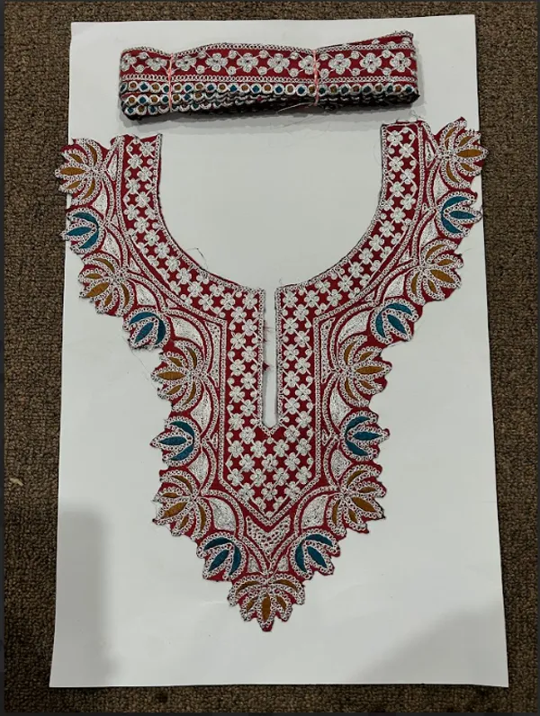 Red_and_Silver_Tilla_And_Zari_Premium_And_Elegant_Neck_Design_For_Women_And_Girls