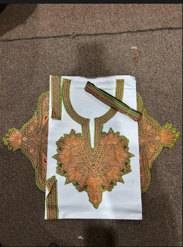Green_and_Copper_Premium_Zari_Neck_Design_For_Women_and_Girls