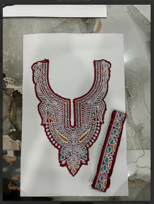 Maroon_And_Silver_Tilla_And_Zari_Premium_And_Elegant_Neck_Design_For_Women_And_Girls