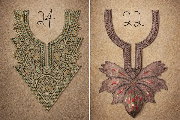 Copper_And_Golden_Tilla_And_Zari_Premium_And_Elegant_Neck_Design_For_Women_And_Girls
