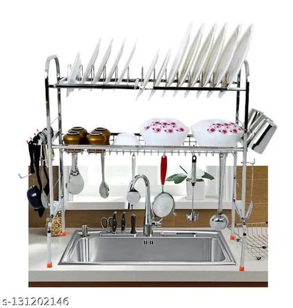 Silver_Stainless_Steel_Over_Sink_Dish_Drainer_Rack