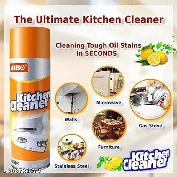 2Pcs_Multicolor_Multi-Purpose_Foam_Cleaner_Spray_For_Kitchen_Oil_Stain_And_Grease_Remover