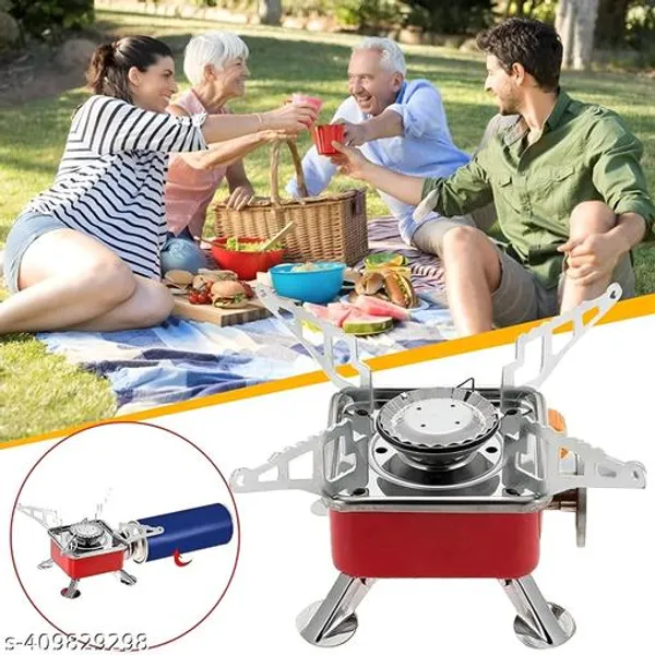 Red_And_Silver_Lightweight_Portable_Trekking_Camping_Gas_Stove_Easy_To_Carry