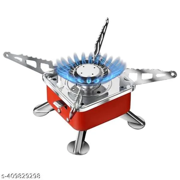 Red_And_Silver_Lightweight_Portable_Trekking_Camping_Gas_Stove_Easy_To_Carry