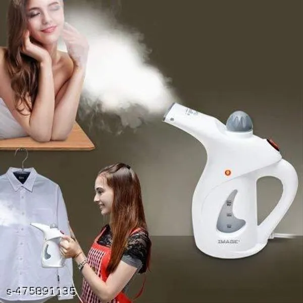 White_2-In-1_Portable_Handheld_Facial_And_Garment_Steamer_Fast_Heat-Up