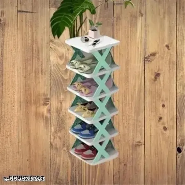 White_5_Layer_Shoes_Rack_For_Home_Plastic