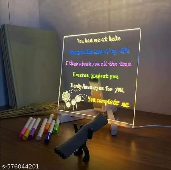 Multicolor_Led_3D_Acrylic_Message_Board_Diy_Rewritable_Writing_Pad_With_Light_15Cm