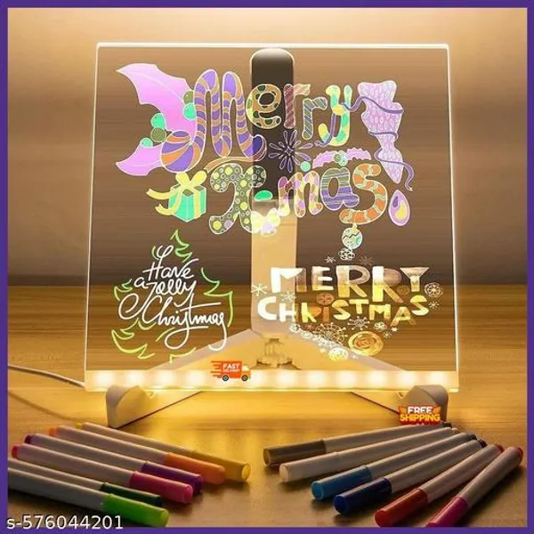 Multicolor_Led_3D_Acrylic_Message_Board_Diy_Rewritable_Writing_Pad_With_Light_15Cm