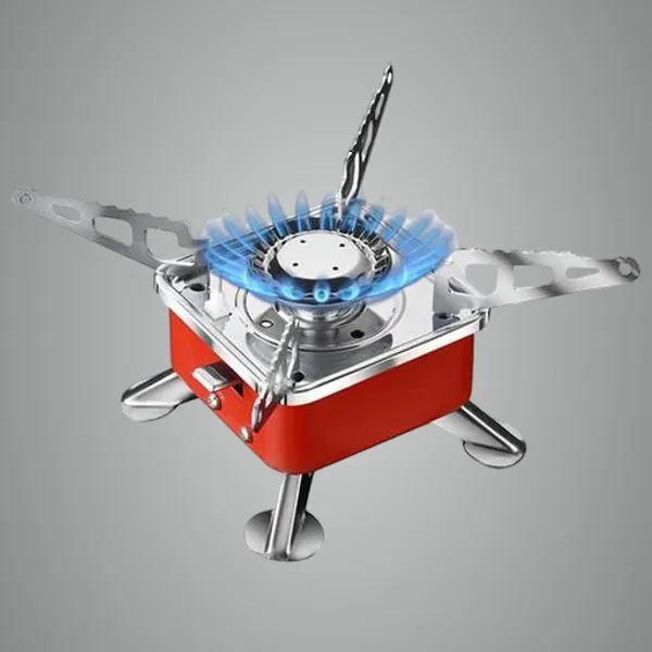 Red_And_Silver_Lightweight_Portable_Trekking_Camping_Gas_Stove_Easy_To_Carry