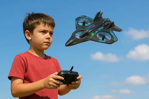 X25_FIGHTER_AIRCRAFT_DRONE_SERIES_WITH_REMOTE_CONTROL,_LED_LIGHTS,360_DEGREE_ROTATION_FOR_KIDS.