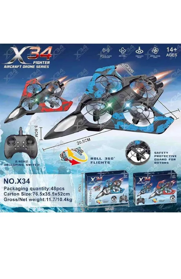 X34_Fighter_Plane_|_2.4_GHZ_Remote_Controlled_|_LED_Lights,_360_FLIP