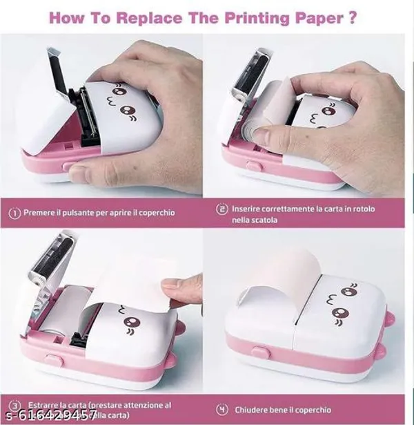 Pink_Portable_Label_And_Receipt_Printing_Mini_Thermal_Printer