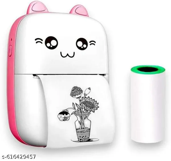 Pink_Portable_Label_And_Receipt_Printing_Mini_Thermal_Printer