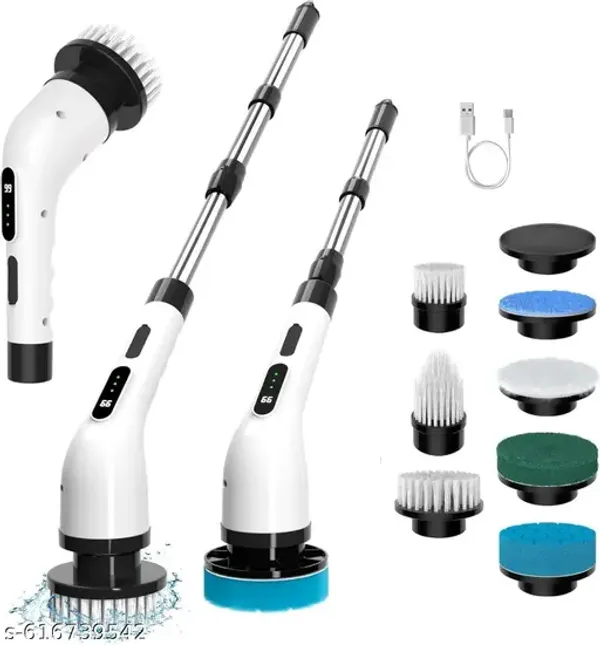 White_And_Black_9-In-1_Electric_Spin_Scrubber_With_8_Brush_Heads_90_Mins_Work_Time_Adjustable_Size_And_Speeds_For_Bathroom_Shower_Bathtub_Car