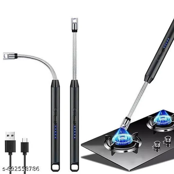 Black_Rechargeable_Electric_Gas_Lighter_Plasma_Lighter_For_Kitchen