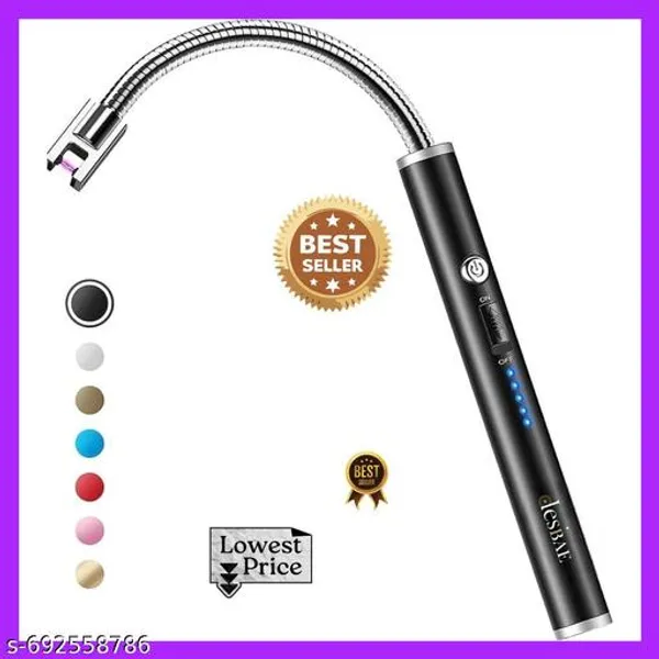 Black_Rechargeable_Electric_Gas_Lighter_Plasma_Lighter_For_Kitchen