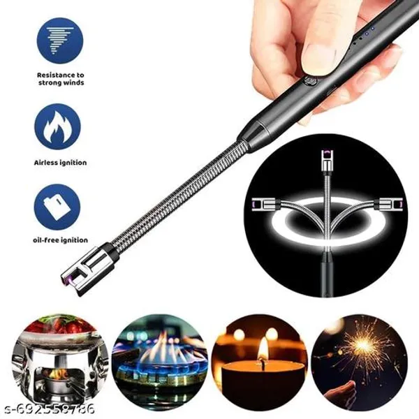 Black_Rechargeable_Electric_Gas_Lighter_Plasma_Lighter_For_Kitchen